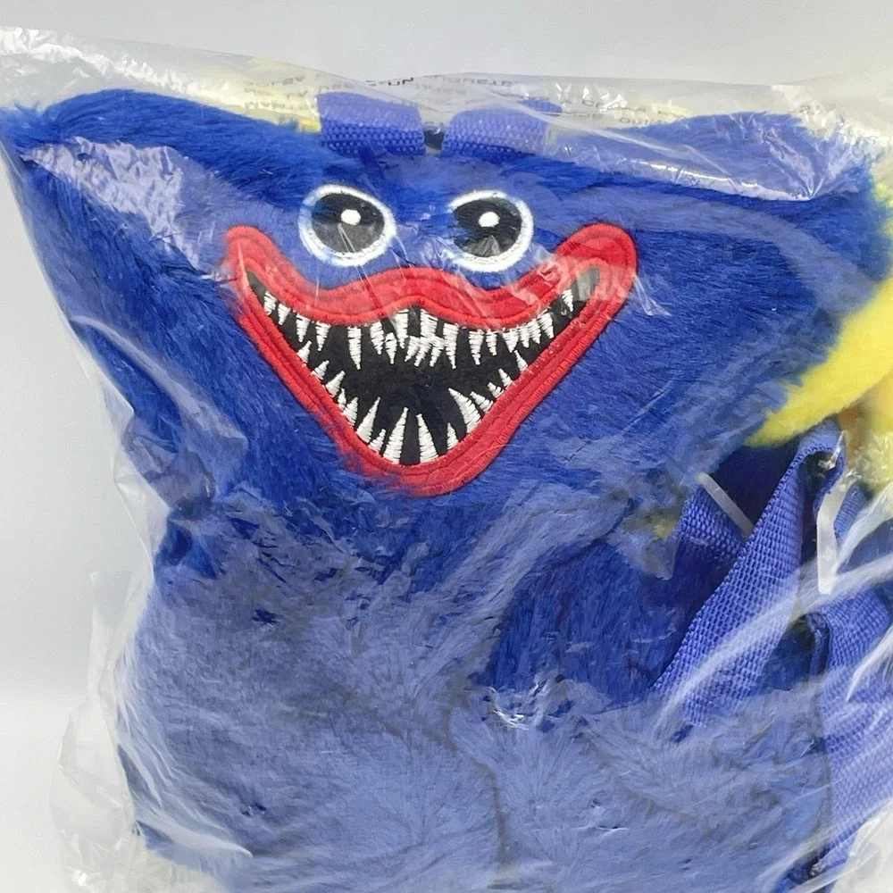 Poppy Playtime Huggy Wuggy Plush Backpack Blue Monster Bag‎ New Sealed